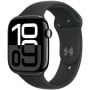 Smartwatch Apple Watch 10 MWWQ3ET/A - 46 mm, GPS, aluminium w kolorze onyksu z paskiem sportowym czarnym, M|L